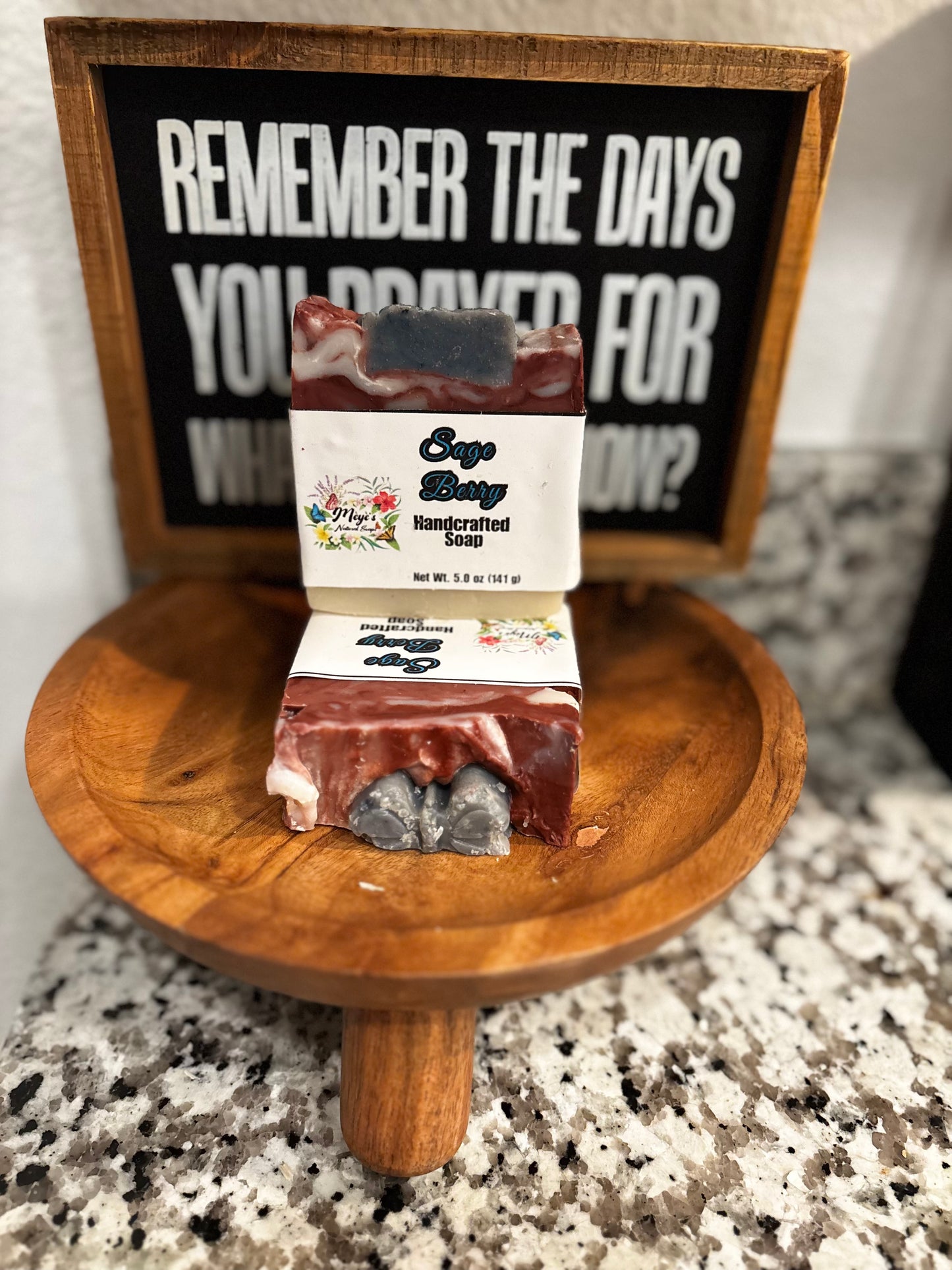 Handcrafted Sage Berry Herbal Soap 5oz