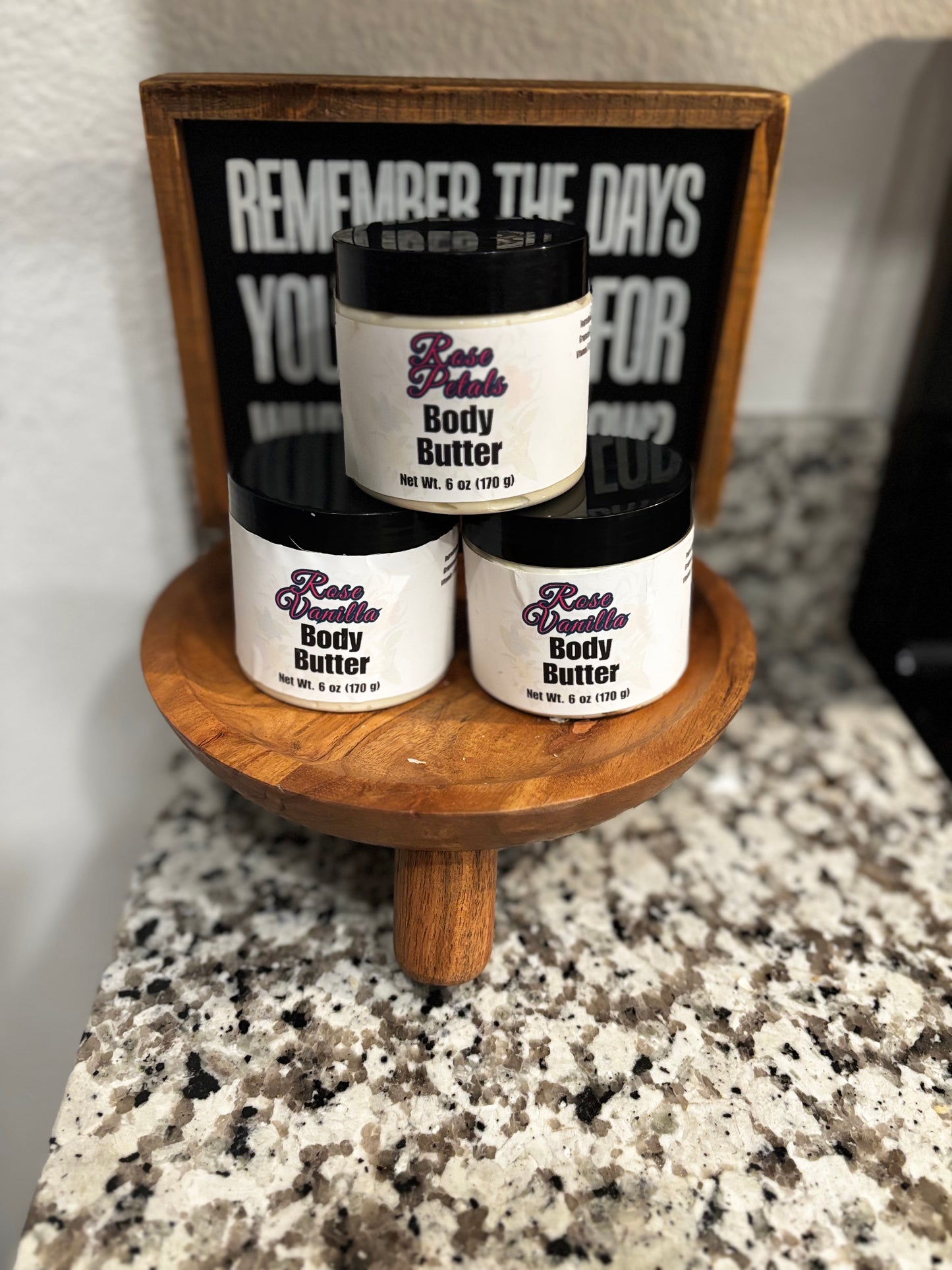 Rose Vanilla Body Butter 6oz