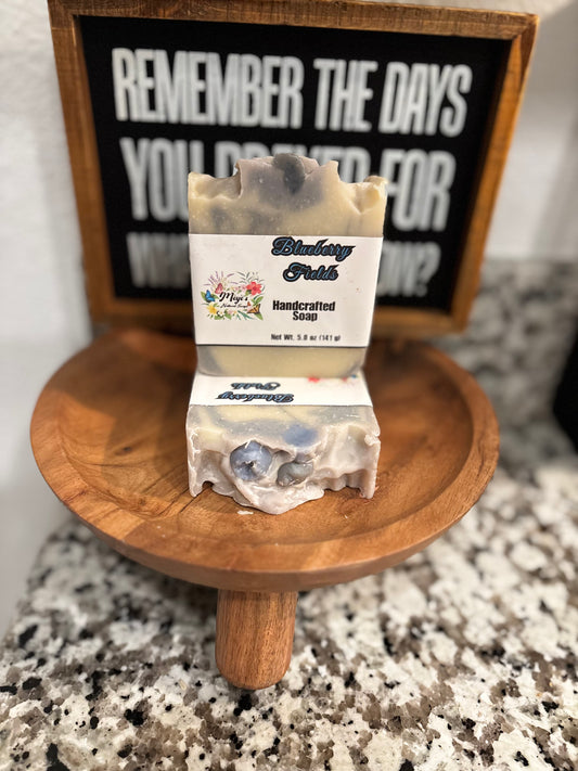 Handcrafted Blueberry Fields Soap 5oz
