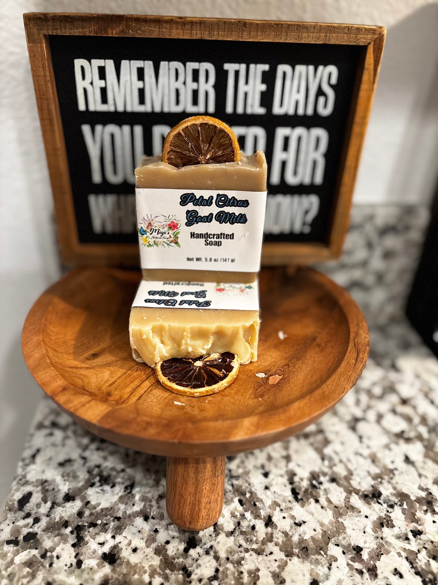Handcrafted Petal Citrus  Goat Milk Soap 5oz
